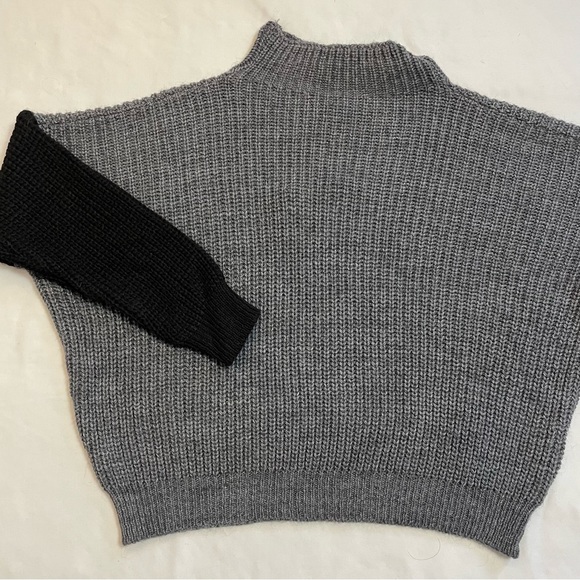 NWT New $262 BIANCOGHIACCIO Colorblock Wool Blend Sweater Size M Made In Italy - Picture 5 of 11